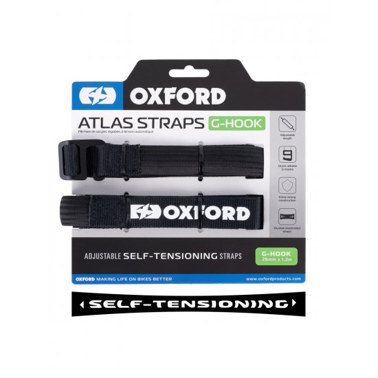 Oxford Atlas G-Hook 26mm Straps at JTS Biker Clothing